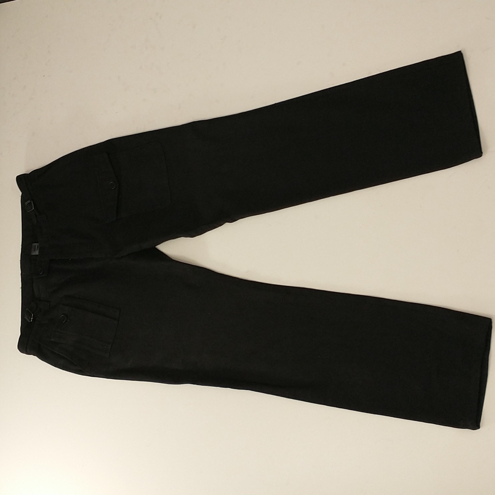 John Varvatos Wool Linen Blend Men's Pants Button Fly Black waist measures 34"